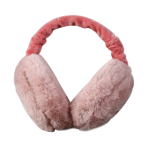 Women Headband Full Surround Ear Warmer Earmuffs Adjustable Faux Fur Foldable Protector Earlap Winter