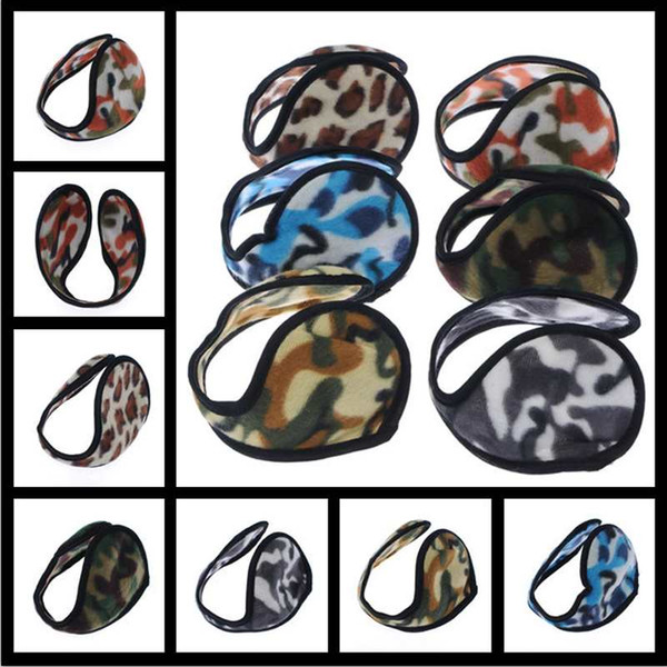 New Ear Muffs Camouflage Backphones Warm Plush Earmuff Winter Cold Ear Cover Hats & Caps Cycling Running Walking Accessories Ear Muffs