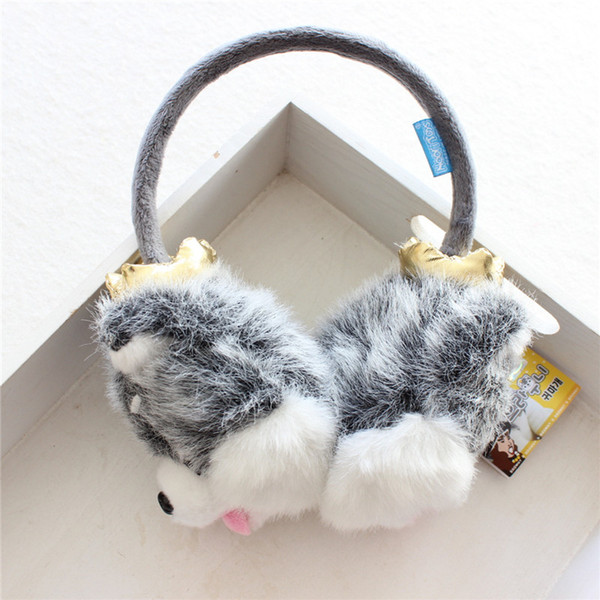 New Arrival Winter Cute Husky Earmuffs Warm Ear covering Unisex Adult Earmuffs dopshipping