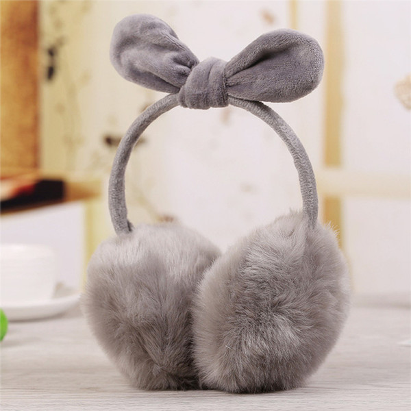 Rabbit ears fur winter Earmuffs ear muffs warmers winter comfort warmuffs warm fur headphones for Women girls accessories