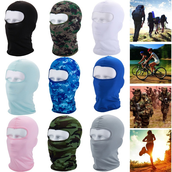 Unisex Sun UV Protection Breathable Outdoor Cycling Tactical Military Full Face Mask Balaclave Helmet