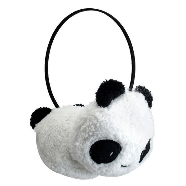 SYB 2016 NEW Cute Large Fluffy Fur Plush Panda Earmuffs Winter Ear Warmer Ladies Women Girls