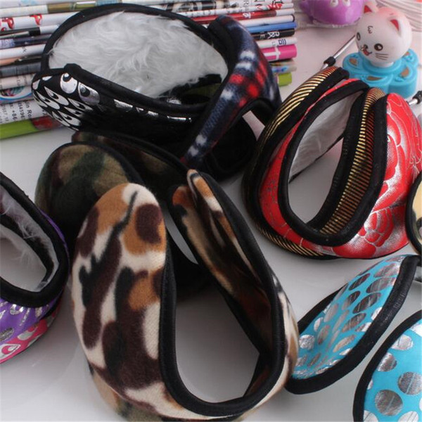 Fashion Earmuffs Mens Womns Winter Camouflage Plush Ear Hats Caps Cycling Running Accessories Winter Ear Muffs for Women Men DHL Free