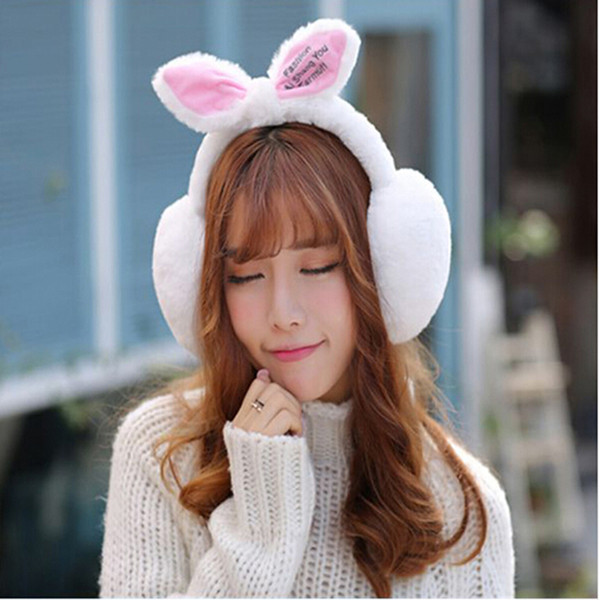 1pc Cute Winter Elegant Rabbit Fur Winter Earmuffs For Women Warm Earmuffs Ear Warmers Gifts For Girls Cover Ears Fashion