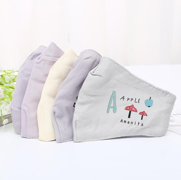 Winter PM2.5 Cotton Face Mouth Mask with Filter Respirator for women Girls students Reusable Anti-Dust Outdoor Cycling Warm Face Mask