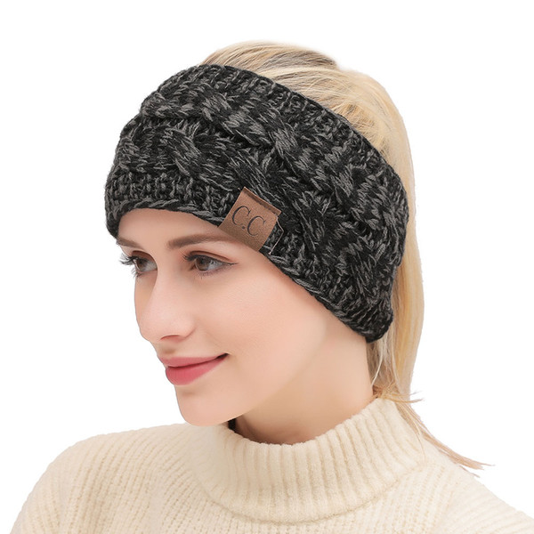 Knitted Headband Adults Woman Sport Winter Warm Ear Muffs Yoga Headbands