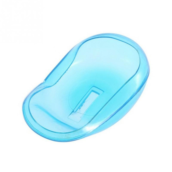 2pcs Salon Hair Dye Transparent Blue Silicone Ear Cover Shield Barber Shop Anti Staining Earmuffs Protect Ears From The Dye