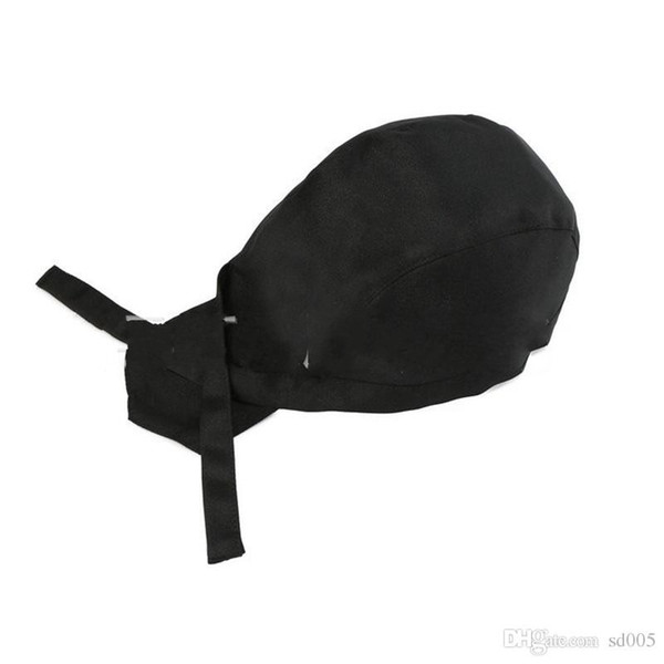 Spring Summer Windbreak Pirate Hat Men Women Outdoors Leisure Hats Pure Color Fold Ribbon Cooks Cap Free Shipping 2 8krI1