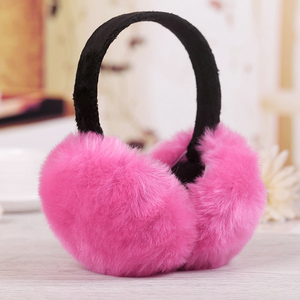 New Winter Women Men Earmuffs Lovers Ear Warmer Imitation Rabbit Plush Plain Teenage Earmuffs Student Girl Ear Muffs