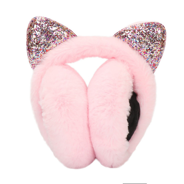 Winter Warm Women Cartoon Cat Ears Design Windproof Warm Adjustable Earmuffs z2019