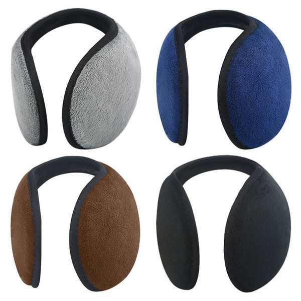 The New Fashion Winter Men and Women Cold Protection Earmuffs Solid Color PracticalKeep Warm Plush Earmuffs Wholesale