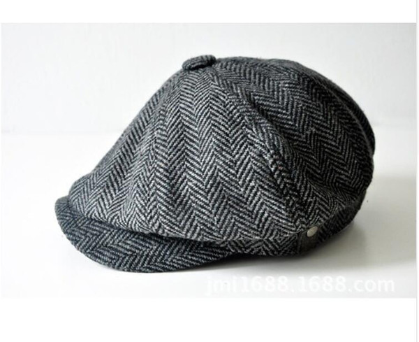 high quality newsboy caps for men and women hats gorras planas Octagonal cap Leisure and wool blend canned koala flat cap