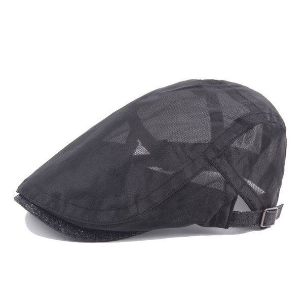 2018 New Casual Cabbie Hats Caps Newsboy Cap Flat Hat Irish Newsboys Caps For Men And Women Net Thin Breathable Beret