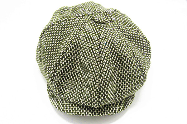 Wholesale-2015 Winter Unisex Duckbill Ivy Cap Golf Driving Flat Cabbie Newsboy Beret Hat Xmas