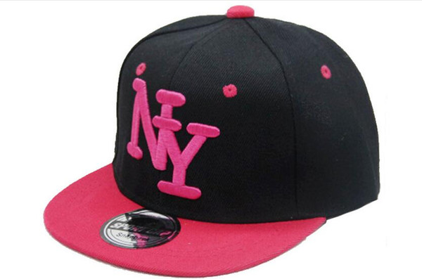 2016 New Cayler Sons Children NY Letter Baseball Cap Kid Boys And Girls Bones Snapback Hip Hop Fashion Flat Hat Baby Casquette