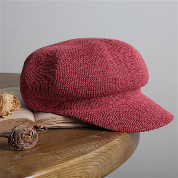 New Fashion Yarn Newsboy hat Vintage Cap Outdoor Sun Protection Hat
