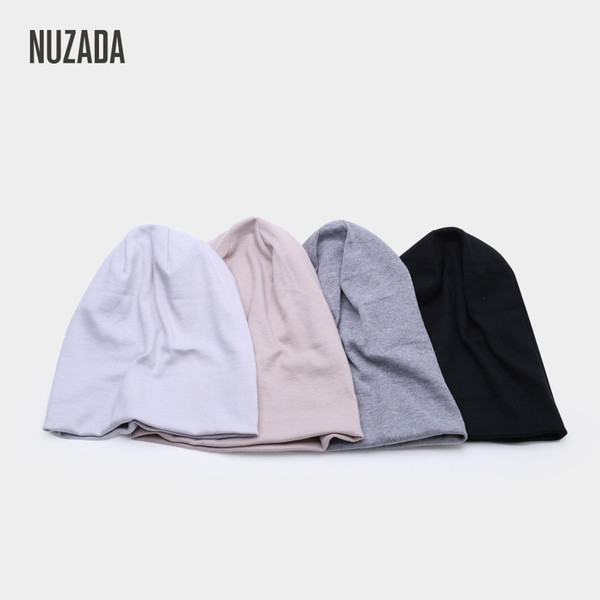 NUZADA new pure color autumn winter hat wholesale European and American warm outdoor outdoor hat cap dual-purpose Baotou hat