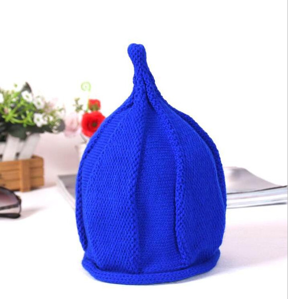 Autumn and winter wholesale Korean children pointed hat Baby Knit Hat ear tide windmill children cap for 4-6 months baby