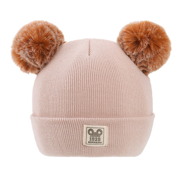 Cute warm and safe children's wool hat new Japan, South Korea and Europe