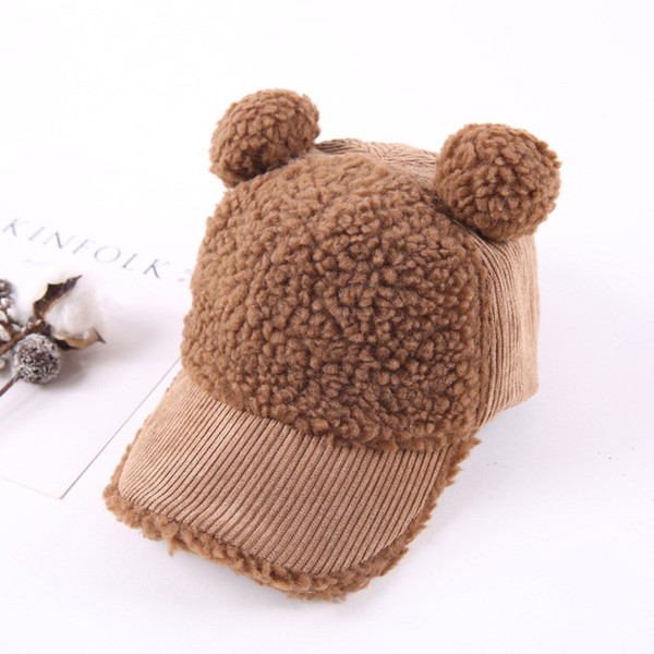 New Corduroy Baseball Cap for Children in Autumn and Winter New Corduroy Baseball Cap for Boys and Girls