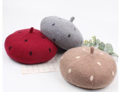 Hat female han edition literature retro beret leisure joker painter cap autumn winter warm wool newsboy cap