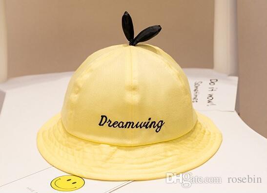 yellow Children boys girls caps good quality cotton hats hot selling