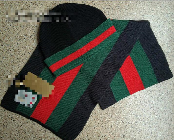 New two-piece scarf and hat, European and American high-end brand fashion scarf hat female