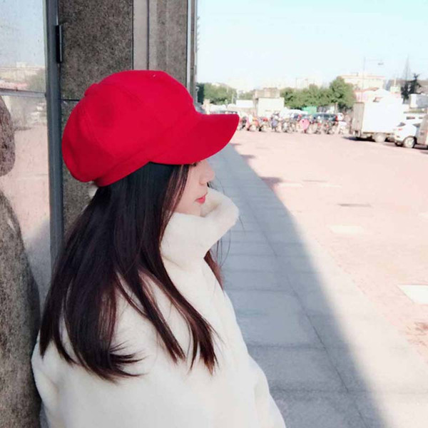 Casual Chinese Literature Newsboy Caps Ms. Plain Striped Hats Autumn Fashion hat Lightweight Octagonal Cap free shipping sale