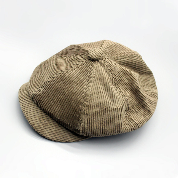 Women spring\autumn\winter art vintage newsboys caps unisex Literature and art model corduroy tide handsome painter hats\cabbie for men