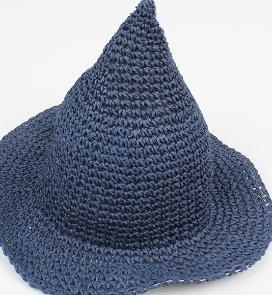2018 Girl Children's Eaves Hat Korean Version of Spring and Summer Baby Hand-made Witch Steeple Hat