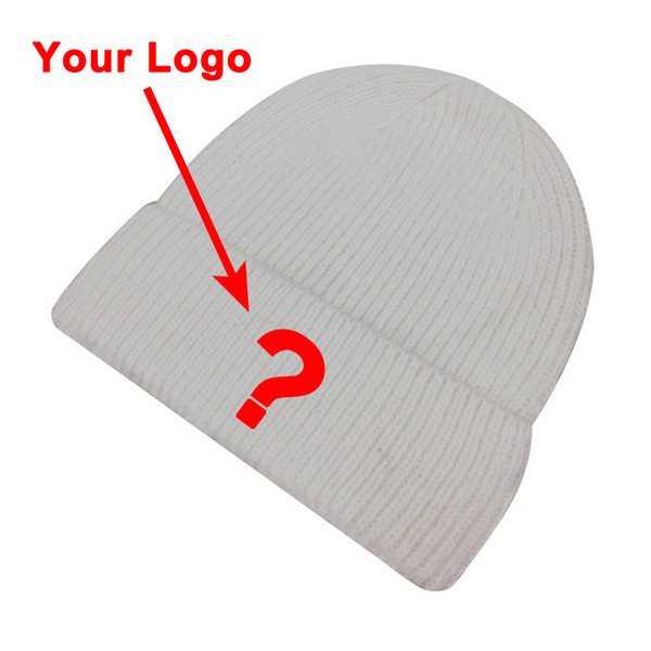 small amount wholesale 3D embroidered logo acrylic material unisex adult size sport winter warm hat custom beanie cap headgear