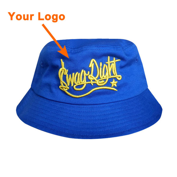 Bucket style 100% cotton material unisex custom color full close clothes accessories small amount outdoor sport sun cap custom bucket hat
