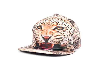 Stand Focus 3D Leopard Print Trucker Cap Baseball Basketball Sports Ball Unisex Hat Biker Fashion Animal Spring Summer