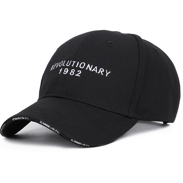 Digital Embroidery 1982 Solid Color Fashion Adjustable Baseball Caps Unisex High Quality Outdoor Sunshade Dad Hats Truck Driver
