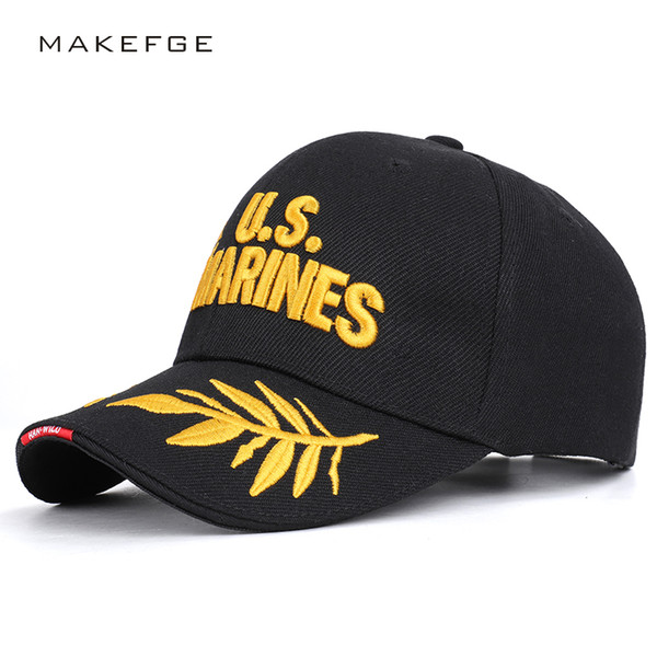 Exquisite letter embroidery us marines baseball caps unisex adjustable high quality outdoor sunhats dad truck driver streetwear