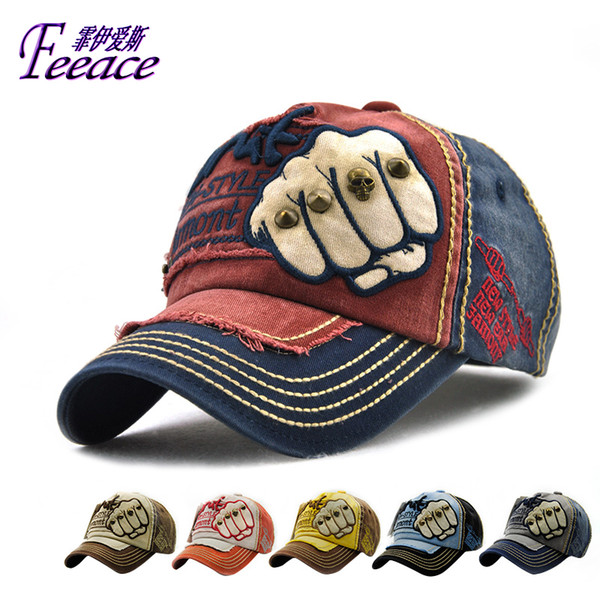 FEEACE Baseball cap Cotton peaked cap,Sports cap.Hat embroidery letters,Sun Hat, Male and female fashion cap B9910