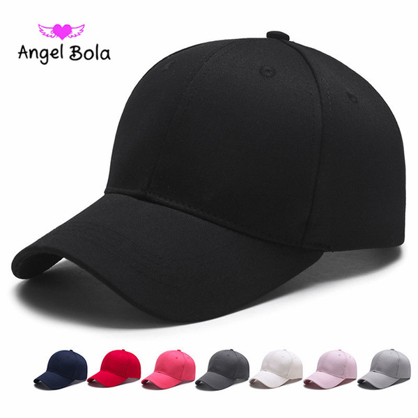 Angel Bola Men Baseball Cap Women Snapback Caps Casquette Hats For Men Plain Blank Solid Gorras Planas Baseball Caps Plain Solid