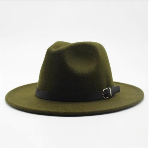 Winter Autumn Imitation Woolen Women Men Ladies Fedoras Top Jazz Hat European American Round Caps Bowler Hats