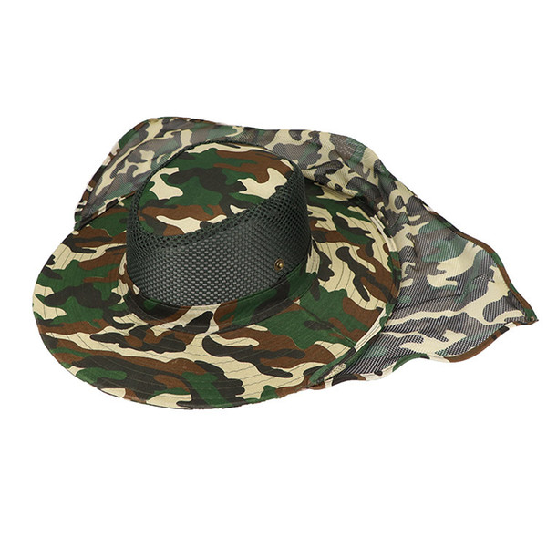 Boonie Hat Sport Camouflage Jungle Military Cap Adults Men Women Cowboy Wide Brim Hats For Fishing Packable Army Bucket Hat