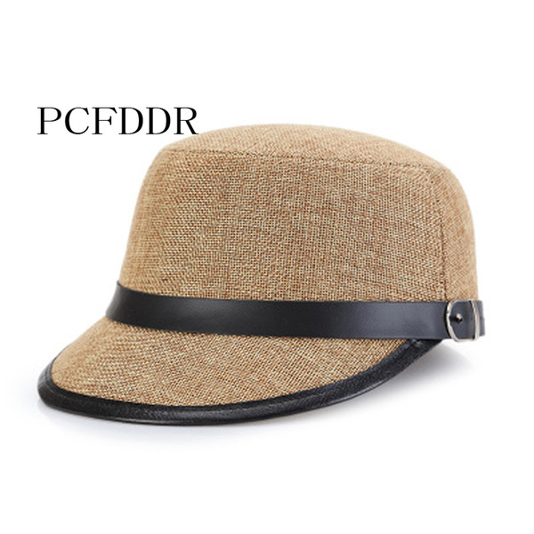 PCFDDR New linen Sunshade Rider Hat, Autumn Winter Fashion Cap.