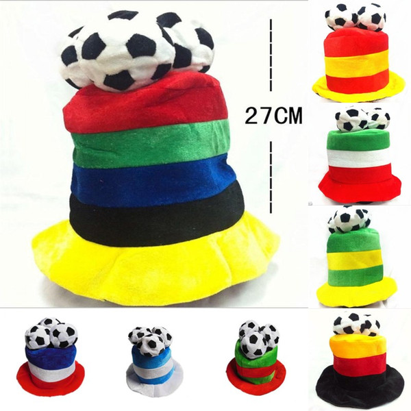 Wholesale fashion Mix Styles Russia World Cup Football Hats Football Fans Headwear Cheerleading Team Props Caps