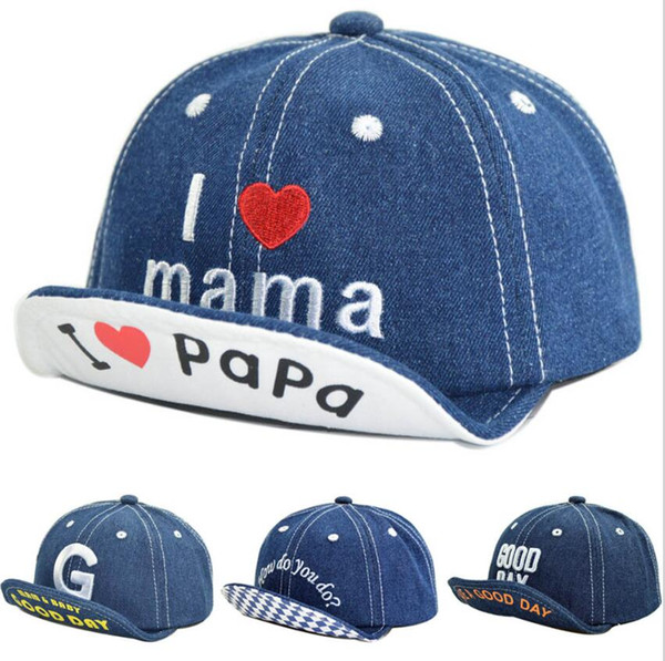 Hot Sale Children Hats 2019 Spring New Denim Baseball Cap Cotton Version Of Soft Duck Baby Hat Wholesale Free Shipping