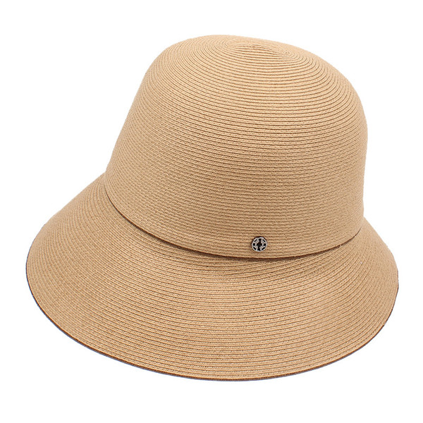 Fashion Women Beach Vacation Party Stingy Brim Hats Simple Solid Foldable Fisherman's Hat Casual Outdoor Travel Sun Hat