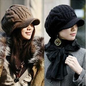 Hot sale!2016 new autumn and winter women knitted wool hat warm cap wholesale designer beanies MZ-14 for women free shipping