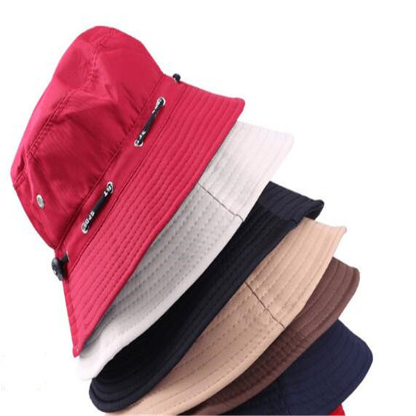 Stingy Brim Caps Fsherman Cap Bucket Hats for Women And Men Design Hat Sun Hat Sports Caps Folding Summer Hat DHL Free