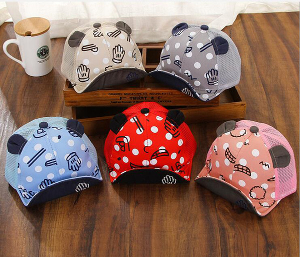 2017 New arrival children palm cap men and women baby cartoon cap baby sun hat custom made