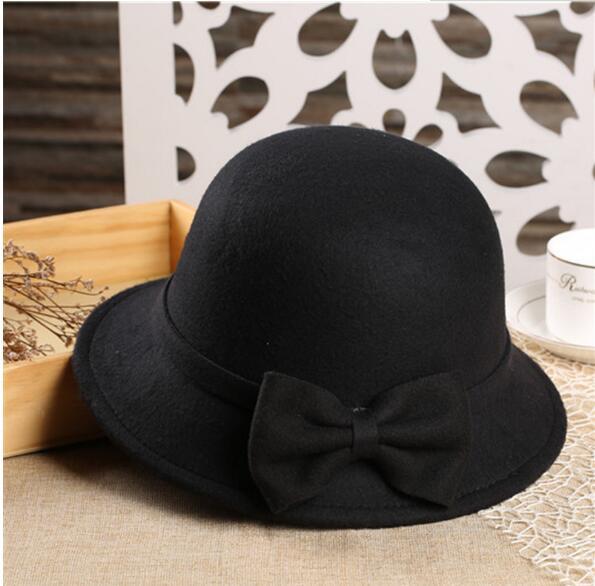 new style ladies autumn and winter fashion warm hat bow tie hat hat wholesale