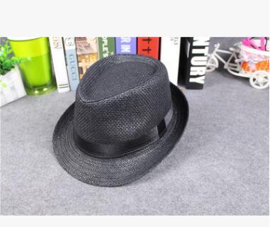 20pcs Vogue Men Women Straw Hats Soft Fedora Panama Hats Outdoor Stingy Brim Caps Colors Choose