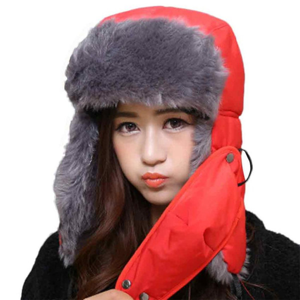 JAYCOSIN New Fashion Unsixy Men Women Winter Trapper  Earflap Soft Hats With Mask Cap Hood Levert Dropship May 4