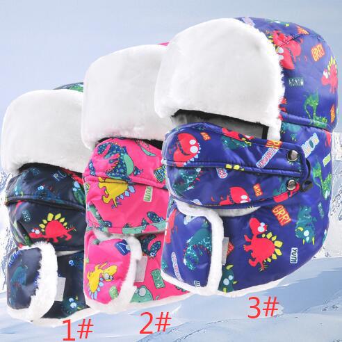 2017 Prevent Fog haze Child Winter fur hats Windproof Thick warm winter snow kid's cap Face Mask boy girls hat TO257